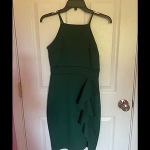 Green cocktail dress